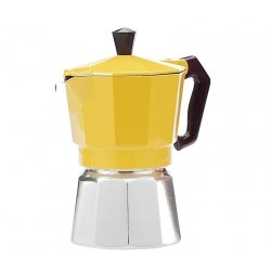 Гейзерная кофеварка Buon Caffe на 6 чашек Желтый