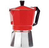 Гейзерная кофеварка Buon Caffe на 3 чашки Красный
